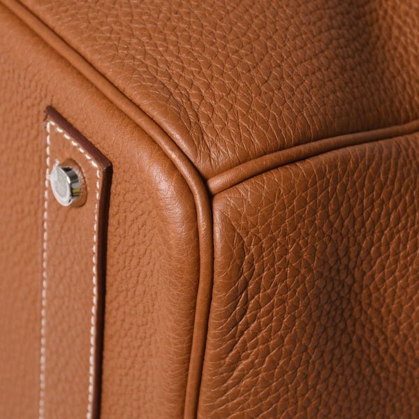 新品同様 HERMES エルメス Haut a Courroies 40 オータクロア 40 ハンドバッグ U刻印 ゴールド トゴ SV金具 内縫い 2022年製 中古 4a009240