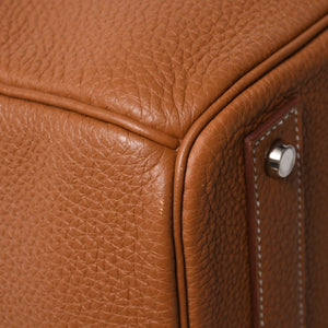 新品同様 HERMES エルメス Haut a Courroies 40 オータクロア 40 ハンドバッグ U刻印 ゴールド トゴ SV金具 内縫い 2022年製 中古 4a009240
