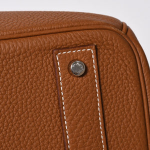 新品同様 HERMES エルメス Haut a Courroies 40 オータクロア 40 ハンドバッグ U刻印 ゴールド トゴ SV金具 内縫い 2022年製 中古 4a009240