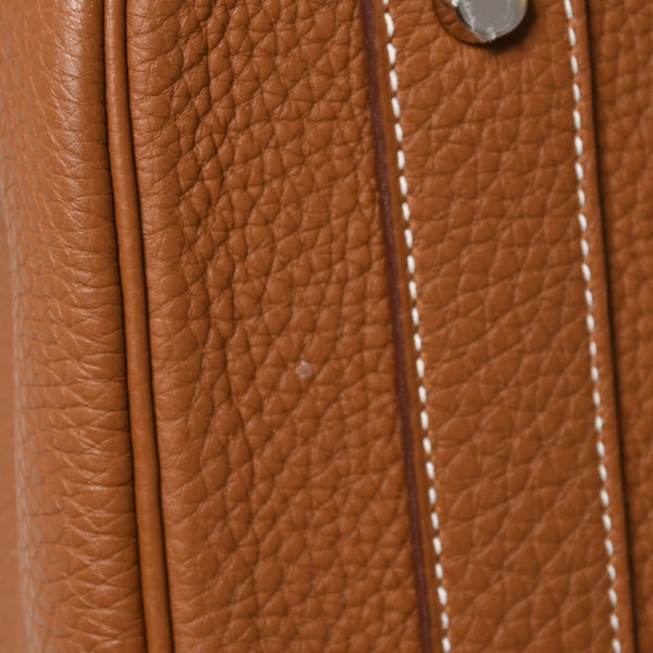 新品同様 HERMES エルメス Haut a Courroies 40 オータクロア 40 ハンドバッグ U刻印 ゴールド トゴ SV金具 内縫い 2022年製 中古 4a009240