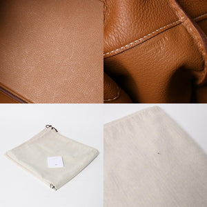 新品同様 HERMES エルメス Haut a Courroies 40 オータクロア 40 ハンドバッグ U刻印 ゴールド トゴ SV金具 内縫い 2022年製 中古 4a009240