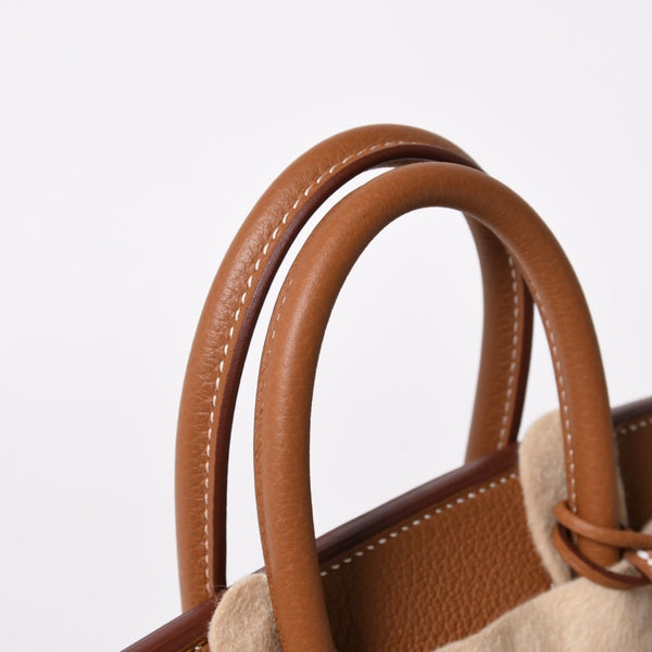 新品未使用 HERMES エルメス バーキン25 ハンドバッグ G刻印 トゴ ゴールド ゴールド金具 中古 4a009181