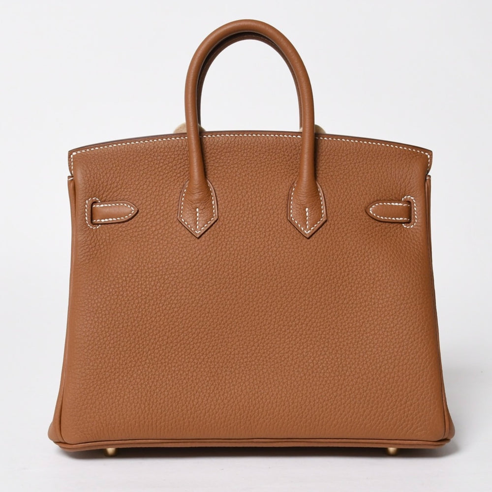 New and unused HERMES Birkin 25 handbag G stamp Togo gold gold hardware used 4a009181