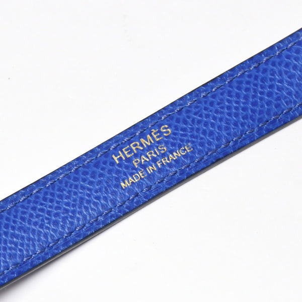新品同様 HERMES エルメス KELLY ケリー25 2WAYハンドバッグ 外縫い エプソン ブルーエレクトリック U刻印 中古 4a009242