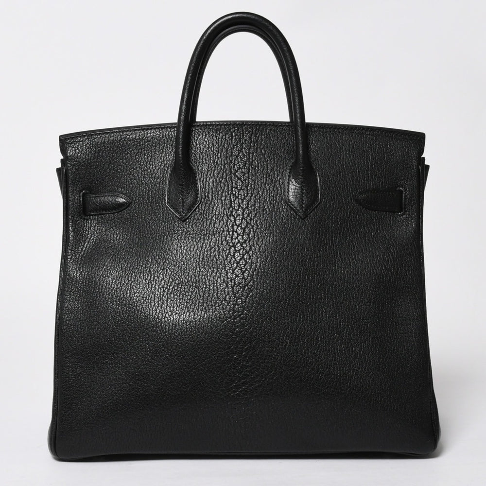 極美品 HERMES エルメス BIRKIN 30 バーキン 30 ハンドバッグ □I刻印 2005年製 ノワール シェーブル 内縫い シルバー金具 中古 4a009238