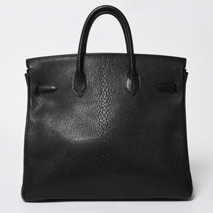 極美品 HERMES エルメス BIRKIN 30 バーキン 30 ハンドバッグ □I刻印 2005年製 ノワール シェーブル 内縫い シルバー金具 中古 4a009238