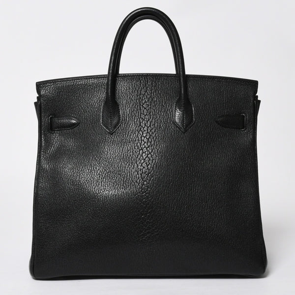 極美品 HERMES エルメス BIRKIN 30 バーキン 30 ハンドバッグ □I刻印 2005年製 ノワール シェーブル 内縫い シルバー金具 中古 4a009238