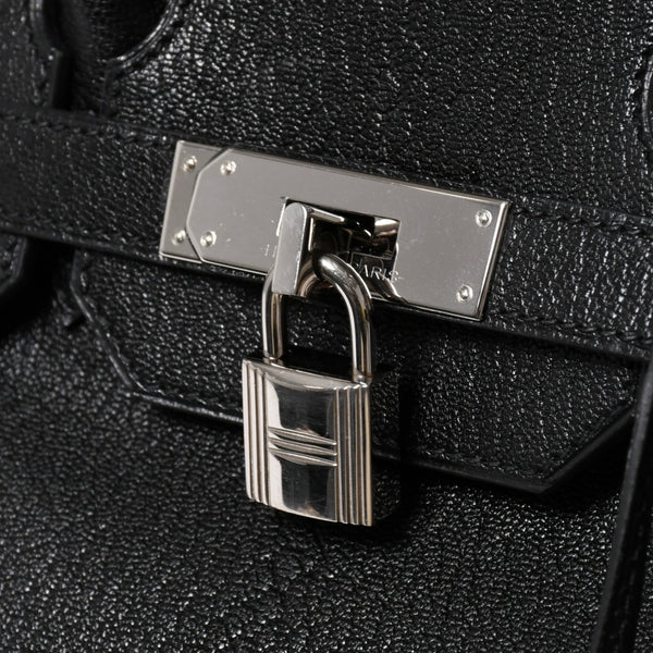 極美品 HERMES エルメス BIRKIN 30 バーキン 30 ハンドバッグ □I刻印 2005年製 ノワール シェーブル 内縫い シルバー金具 中古 4a009238