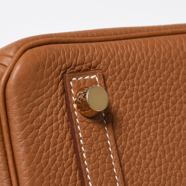 新品未使用 HERMES エルメス バーキン25 ハンドバッグ G刻印 トゴ ゴールド ゴールド金具 中古 4a009181