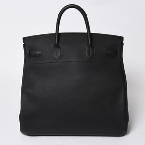 新品同様 HERMES エルメス オータクロア 40 ハンドバッグ ノワール トリヨンクレマンス U刻印 SV金具 内縫い 2022年製 中古 4a009239