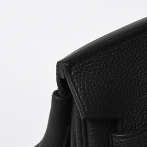 新品同様 HERMES エルメス オータクロア 40 ハンドバッグ ノワール トリヨンクレマンス U刻印 SV金具 内縫い 2022年製 中古 4a009239