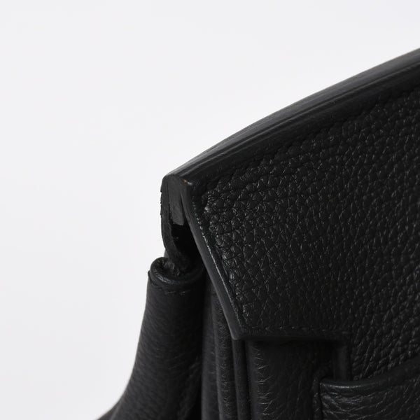 新品同様 HERMES エルメス オータクロア 40 ハンドバッグ ノワール トリヨンクレマンス U刻印 SV金具 内縫い 2022年製 中古 4a009239