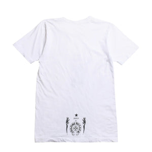 極美品 CHROME HEARTS クロムハーツ × FOTI フォティ NASKULL ナスカル 半袖Tシャツ サイズS ジャービス ホースシュー 中古 4a009192