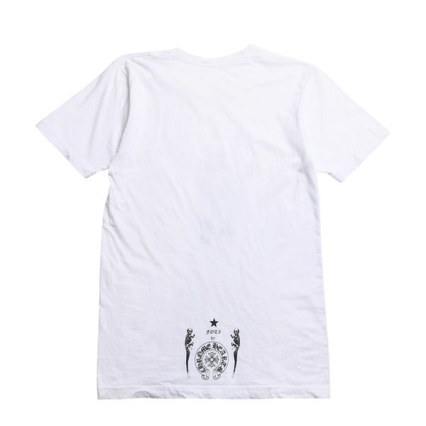 極美品 CHROME HEARTS クロムハーツ × FOTI フォティ NASKULL ナスカル 半袖Tシャツ サイズS ジャービス ホースシュー 中古 4a009192