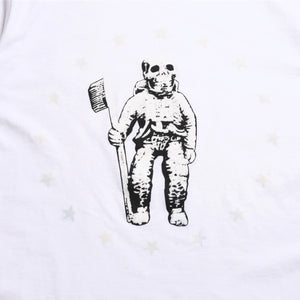 極美品 CHROME HEARTS クロムハーツ × FOTI フォティ NASKULL ナスカル 半袖Tシャツ サイズS ジャービス ホースシュー 中古 4a009192