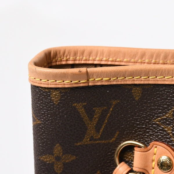 極美品 LOUIS VUITTON ルイヴィトン ネヴァーフルMM トートバッグ M46975 モノグラム ブラウン AR4049 ゴールド金具 中古 4a009124