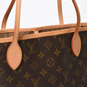 極美品 LOUIS VUITTON ルイヴィトン ネヴァーフルMM トートバッグ M46975 モノグラム ブラウン AR4049 ゴールド金具 中古 4a009124