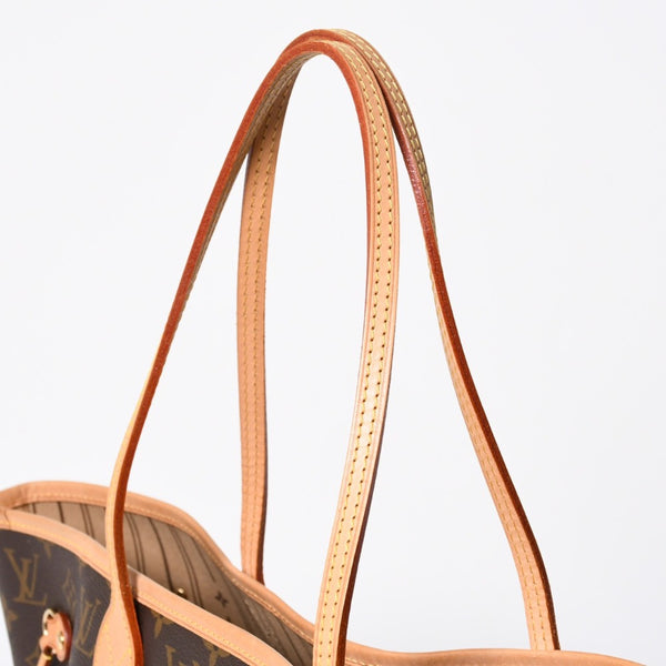 極美品 LOUIS VUITTON ルイヴィトン ネヴァーフルMM トートバッグ M46975 モノグラム ブラウン AR4049 ゴールド金具 中古 4a009124