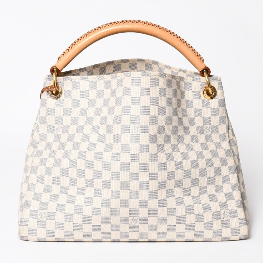 LOUIS VUITTON Artsy MM Shoulder Bag N41174 Monogram PVC Leather Gold Hardware Good Condition Used 4a009132