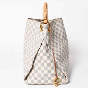 LOUIS VUITTON ルイヴィトン アーツィーMM ショルダーバッグ N41174 モノグラム PVC レザー ゴールド金具 美品 中古 4a009132