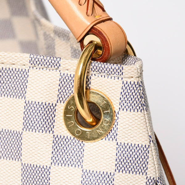 LOUIS VUITTON ルイヴィトン アーツィーMM ショルダーバッグ N41174 モノグラム PVC レザー ゴールド金具 美品 中古 4a009132