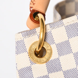 LOUIS VUITTON ルイヴィトン アーツィーMM ショルダーバッグ N41174 モノグラム PVC レザー ゴールド金具 美品 中古 4a009132
