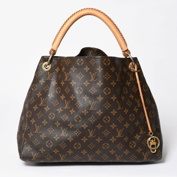 LOUIS VUITTON ルイヴィトン アーツィーMM ショルダーバッグ M40249 モノグラム PVC レザー ゴールド金具 美品 中古 4a009123