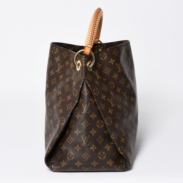LOUIS VUITTON ルイヴィトン アーツィーMM ショルダーバッグ M40249 モノグラム PVC レザー ゴールド金具 美品 中古 4a009123