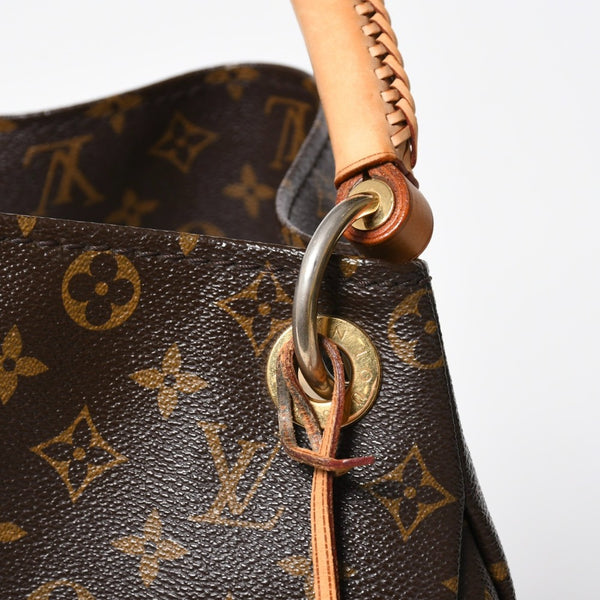 LOUIS VUITTON ルイヴィトン アーツィーMM ショルダーバッグ M40249 モノグラム PVC レザー ゴールド金具 美品 中古 4a009123
