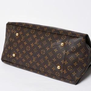 LOUIS VUITTON ルイヴィトン アーツィーMM ショルダーバッグ M40249 モノグラム PVC レザー ゴールド金具 美品 中古 4a009123