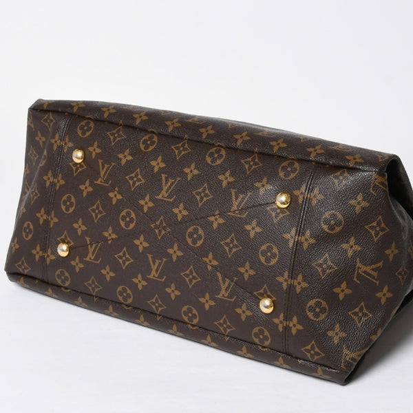LOUIS VUITTON ルイヴィトン アーツィーMM ショルダーバッグ M40249 モノグラム PVC レザー ゴールド金具 美品 中古 4a009123