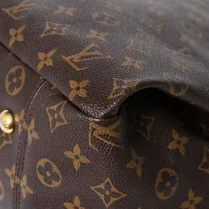 LOUIS VUITTON ルイヴィトン アーツィーMM ショルダーバッグ M40249 モノグラム PVC レザー ゴールド金具 美品 中古 4a009123