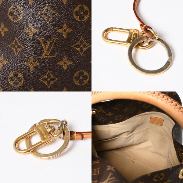 LOUIS VUITTON ルイヴィトン アーツィーMM ショルダーバッグ M40249 モノグラム PVC レザー ゴールド金具 美品 中古 4a009123