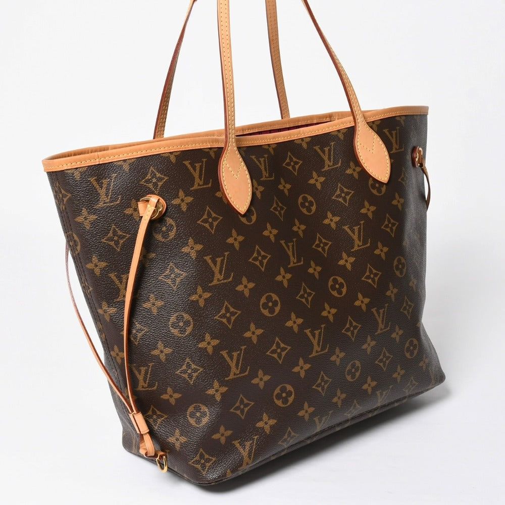 Very Good Condition LOUIS VUITTON Monogram Neverfull MM Tote Bag Handbag M46975 Brown Pink Used 4a009130