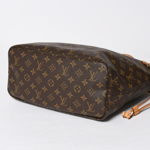 極美品 LOUIS VUITTON ルイヴィトン モノグラム ネヴァーフルMM トートバッグ ハンドバッグ M46975 ブラウン ピンク 中古 4a009130