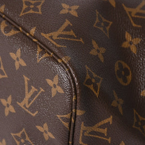 極美品 LOUIS VUITTON ルイヴィトン モノグラム ネヴァーフルMM トートバッグ ハンドバッグ M46975 ブラウン ピンク 中古 4a009130