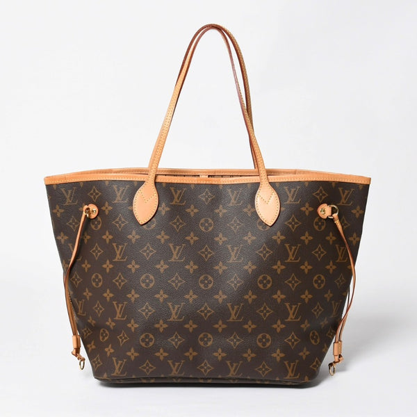 極美品 LOUIS VUITTON ルイヴィトン トートバッグ ネヴァーフルMM M46975 ブラウン ゴールド金具 中古 4a009126