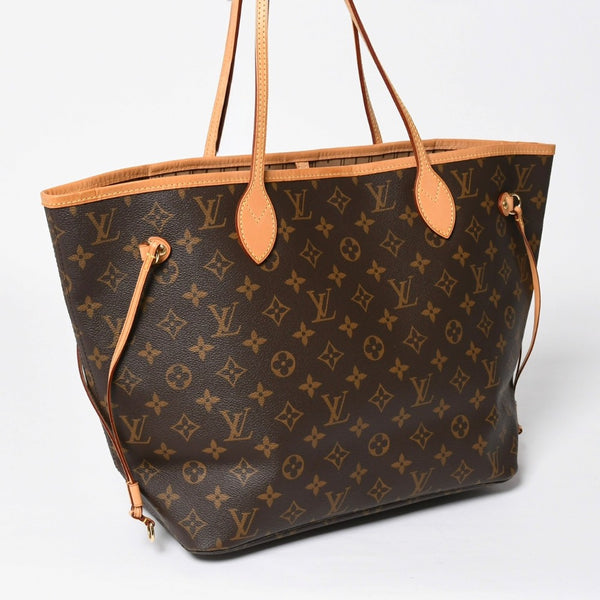 極美品 LOUIS VUITTON ルイヴィトン トートバッグ ネヴァーフルMM M46975 ブラウン ゴールド金具 中古 4a009126