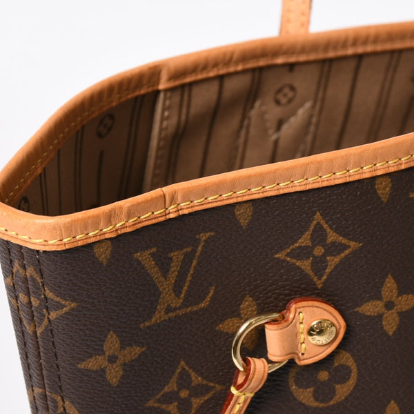 極美品 LOUIS VUITTON ルイヴィトン トートバッグ ネヴァーフルMM M46975 ブラウン ゴールド金具 中古 4a009126