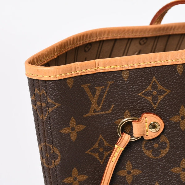 極美品 LOUIS VUITTON ルイヴィトン トートバッグ ネヴァーフルMM M46975 ブラウン ゴールド金具 中古 4a009126