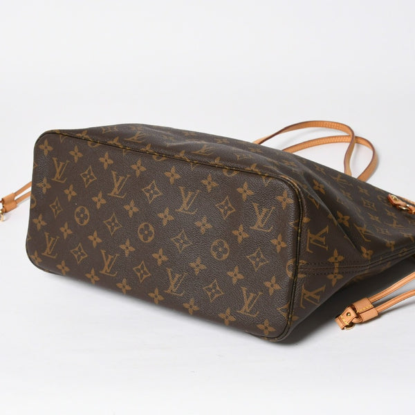 極美品 LOUIS VUITTON ルイヴィトン トートバッグ ネヴァーフルMM M46975 ブラウン ゴールド金具 中古 4a009126