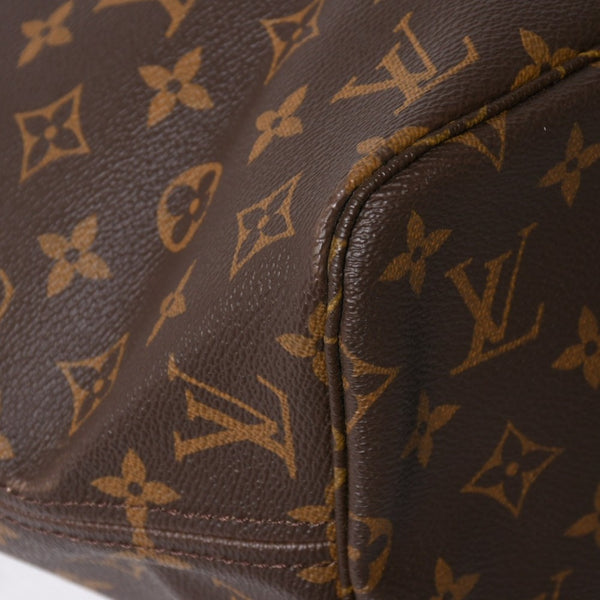 極美品 LOUIS VUITTON ルイヴィトン トートバッグ ネヴァーフルMM M46975 ブラウン ゴールド金具 中古 4a009126