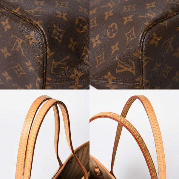 極美品 LOUIS VUITTON ルイヴィトン トートバッグ ネヴァーフルMM M46975 ブラウン ゴールド金具 中古 4a009126