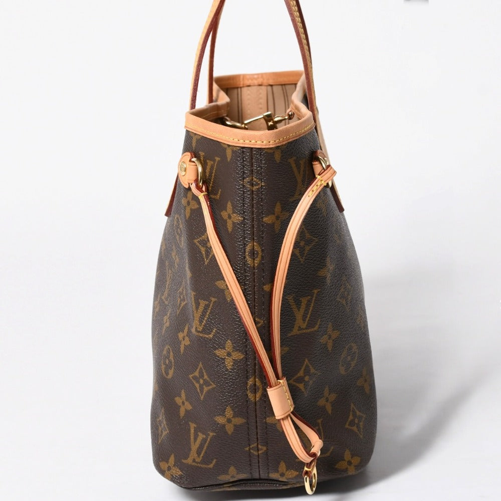 Very good condition LOUIS VUITTON Neverfull PM tote bag brown gold hardware M46979 PVC tanned leather used 4a009129