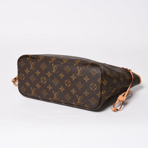 極美品 LOUIS VUITTON ルイヴィトン ネヴァーフルPM トートバッグ ブラウン ゴールド金具 M46979 PVC ヌメ革 中古 4a009129
