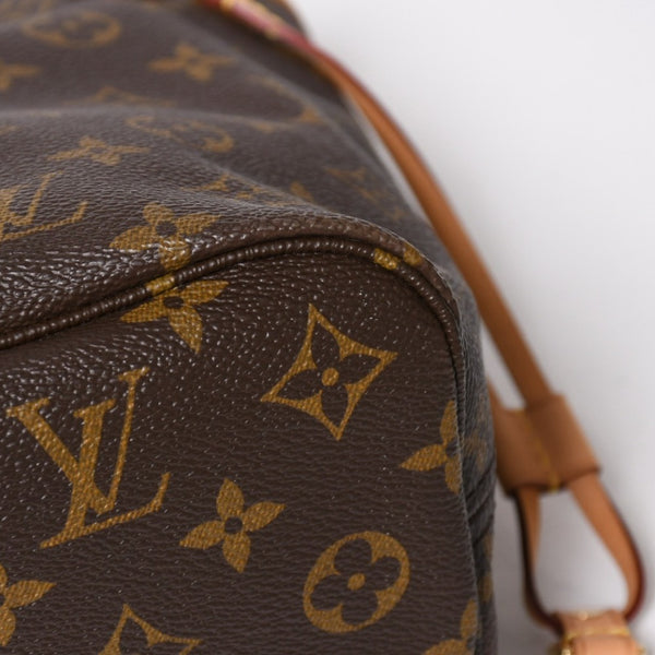 極美品 LOUIS VUITTON ルイヴィトン ネヴァーフルPM トートバッグ ブラウン ゴールド金具 M46979 PVC ヌメ革 中古 4a009129