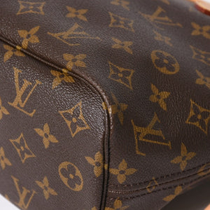 極美品 LOUIS VUITTON ルイヴィトン ネヴァーフルPM トートバッグ ブラウン ゴールド金具 M46979 PVC ヌメ革 中古 4a009129