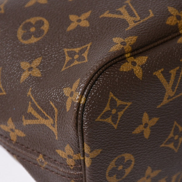 極美品 LOUIS VUITTON ルイヴィトン ネヴァーフルPM トートバッグ ブラウン ゴールド金具 M46979 PVC ヌメ革 中古 4a009129