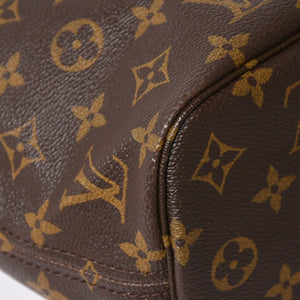 極美品 LOUIS VUITTON ルイヴィトン ネヴァーフルPM トートバッグ ブラウン ゴールド金具 M46979 PVC ヌメ革 中古 4a009129
