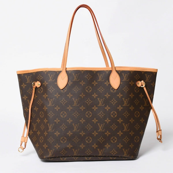 極美品 LOUIS VUITTON ルイヴィトン ネヴァーフルMM トートバッグ M46975 モノグラム ブラウン AR0111 ゴールド金具 中古 4a009133